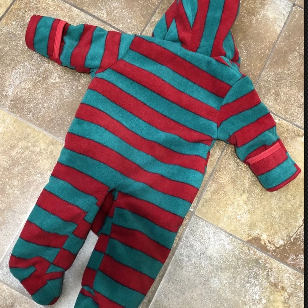 Sleeper 12 Months with Hood Christmas Reindeer - Picture 5 of 6